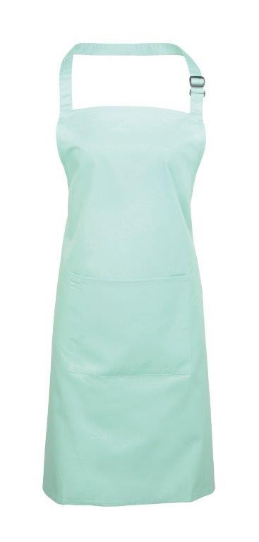 EWPR154 Colours Bib Apron with pocket in Aqua