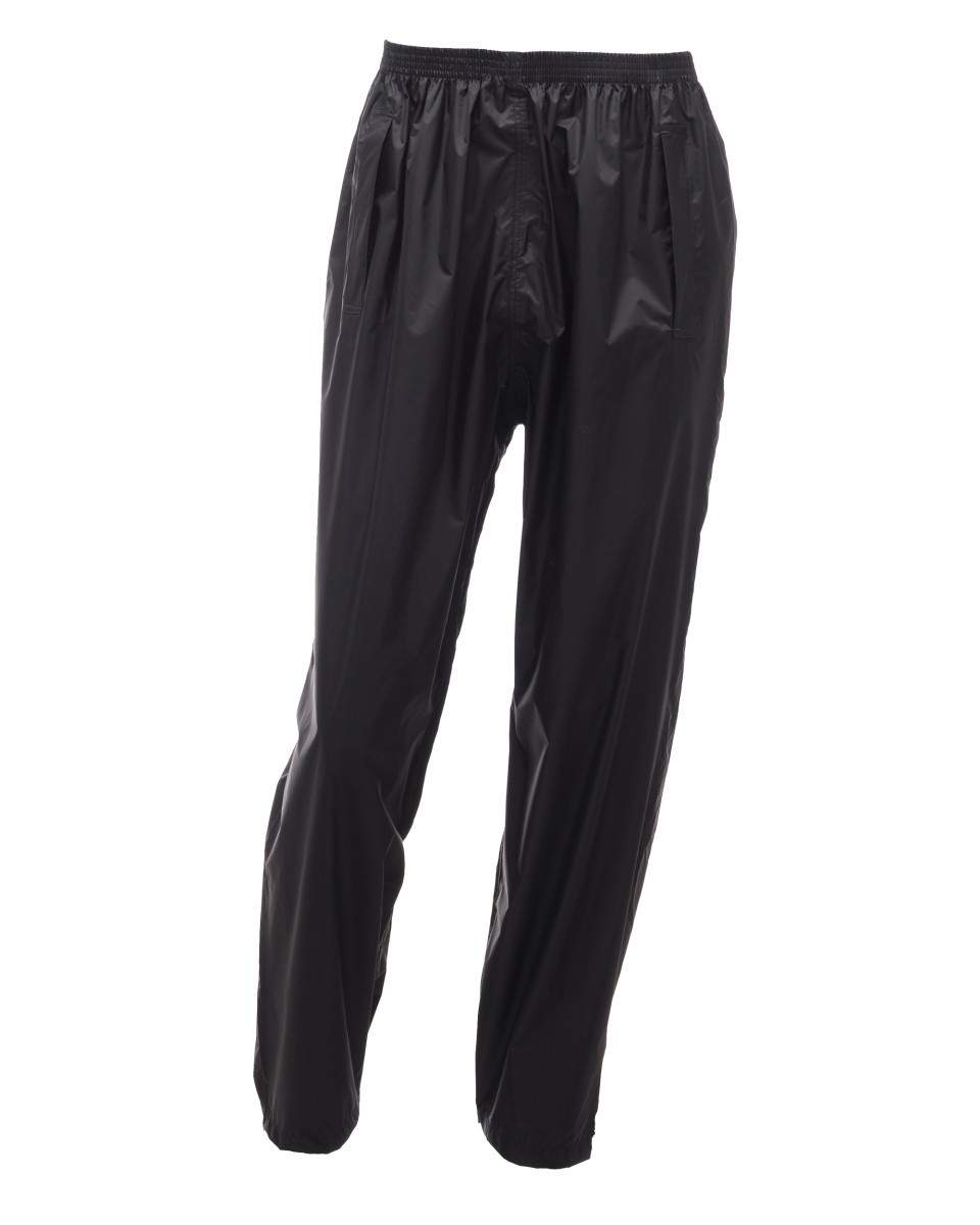 MW348 Regatta Packaway II Breathable Overtrousers Black