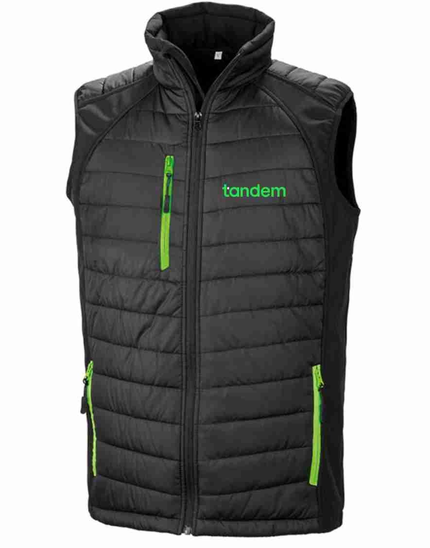 Tandem Padded Contrast Softshell Gilet