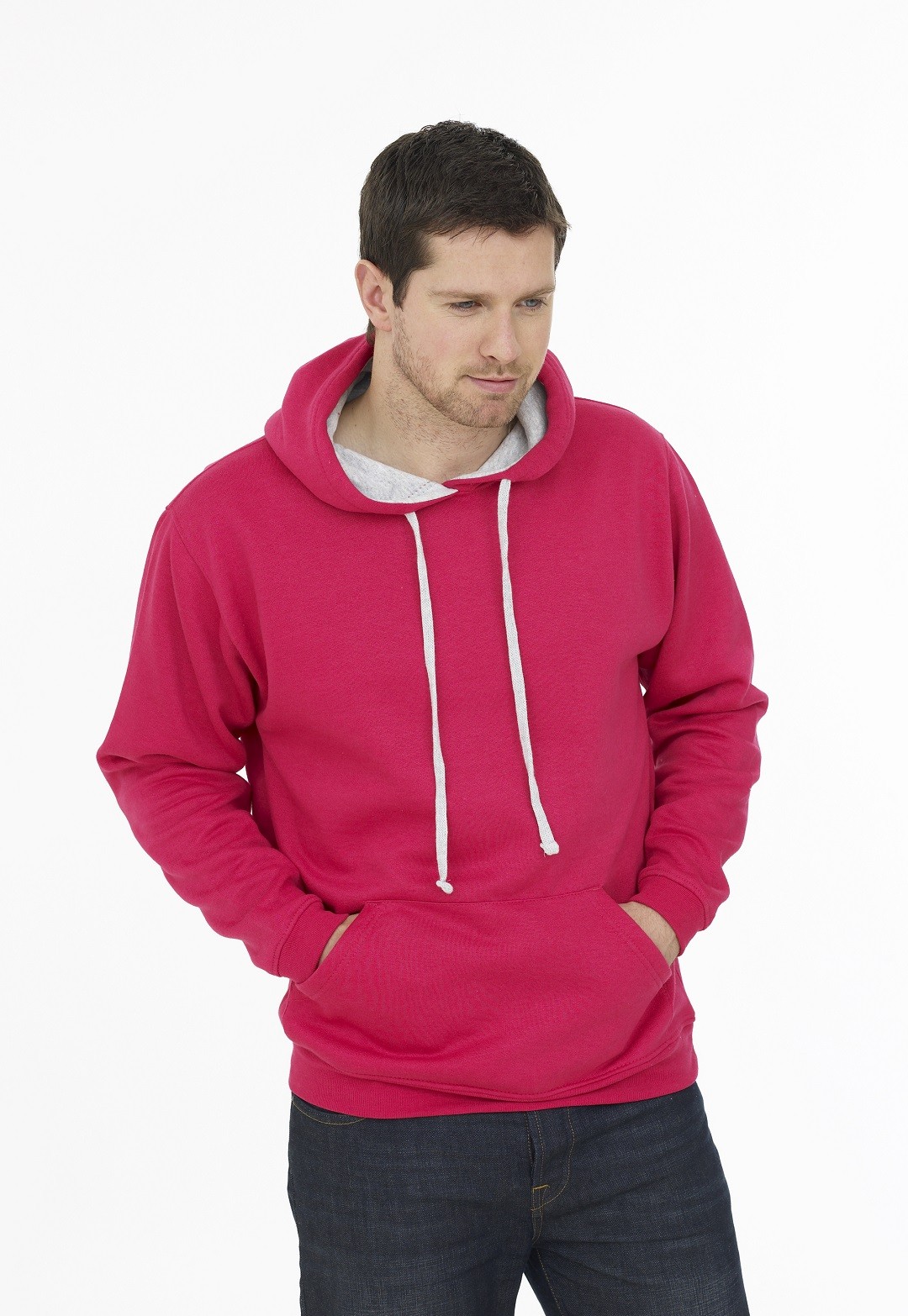 Unisex Contrast Hooded Sweatshirt
