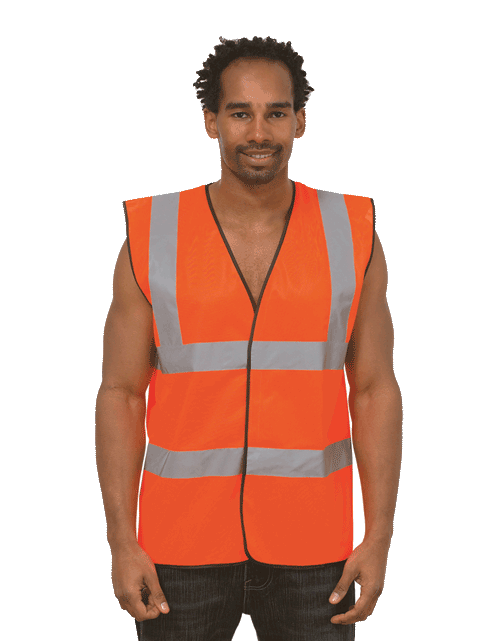 HI-VIS SLEEVELESS SAFETY WAIST COAT