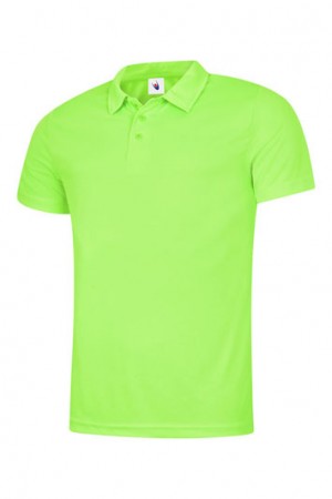 Mens Ultra Cool Polo Shirt in Electric Green