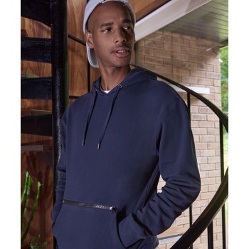 Kustom Kit Regular fit piqué hoodie with zipped pocket