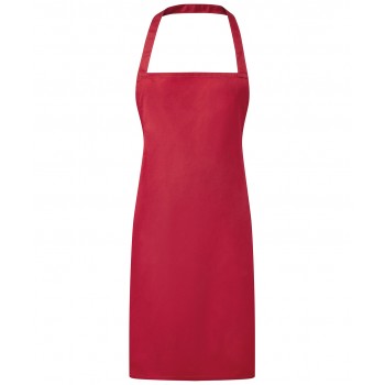 Essential bib apron - Red