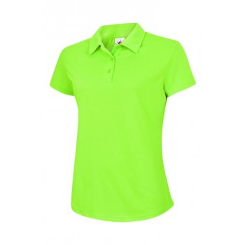 Ladies Ultra Cool Polo Shirt in Electric Green