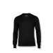 Ashbury V Neck Knit Pullover Black