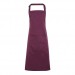 EWPR154 Colours Bib Apron with pocket in Aubergine
