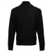 Black ¼ zip knitted sweat 