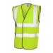 Hi-Vis Sleeveless Waistcoat in Yellow
