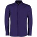 KK161 Mandarin collar fitted shirt long sleeve in Purple
