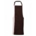 PR162 Contrast Bib Apron in Brown / Natural