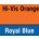 Hi-Vis Orange / Royal Blue