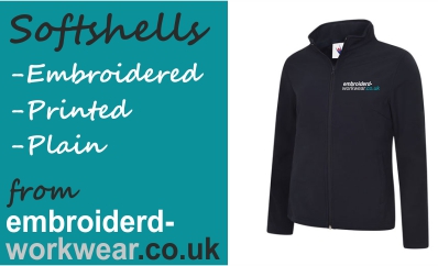 Embroidered and Printed Softshell Jackets